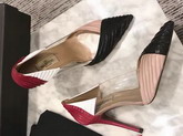 Valentino Garavani Pump in Multicolor Draped Goatskin Leather For Sale