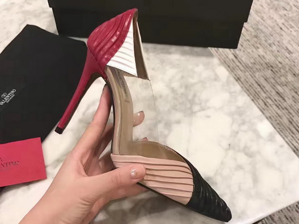 Valentino Garavani Pump in Multicolor Draped Goatskin Leather For Sale