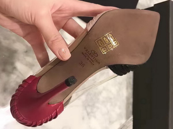 Valentino Garavani Pump in Multicolor Draped Goatskin Leather For Sale