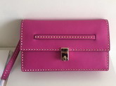 Valentino Garavani Rockstud Clutch in Pink Nappa Leather For Sale