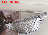 Valentino Garavani Rockstud Spike Belt Bag in Silver Quilted Nappa Lambskin Replica