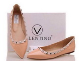 Valentino Garavani Rockstud ballerina in nude patent leather and nappa leather for Sale