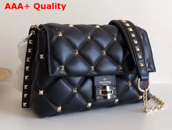 Valentino Garavani Small Candystud Crossbody Bag in Black Replica