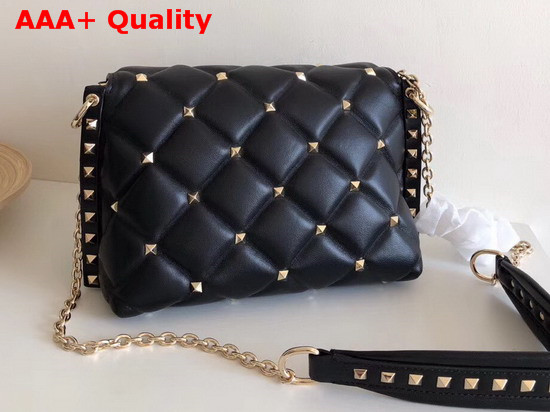 Valentino Garavani Small Candystud Crossbody Bag in Black Replica