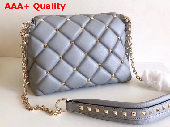 Valentino Garavani Small Candystud Crossbody Bag in Light Blue Replica