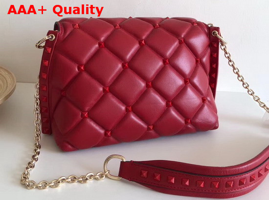 Valentino Garavani Small Candystud Crossbody Bag in Red Replica