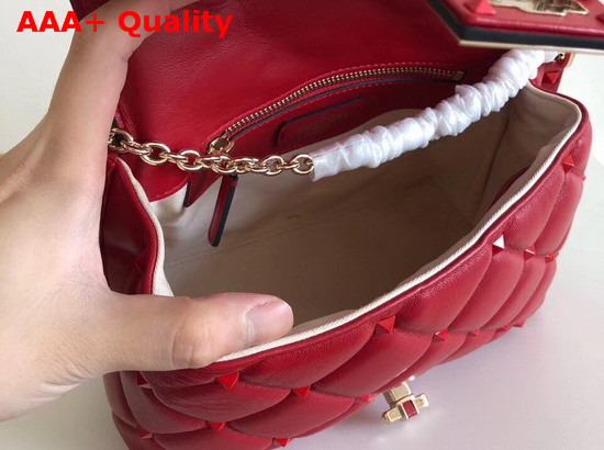 Valentino Garavani Small Candystud Crossbody Bag in Red Replica