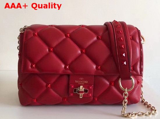 Valentino Garavani Small Candystud Crossbody Bag in Red Replica