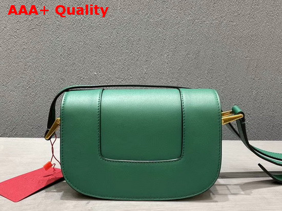 Valentino Garavani Small Supervee Calfskin Crossbody Bag in Green Replica