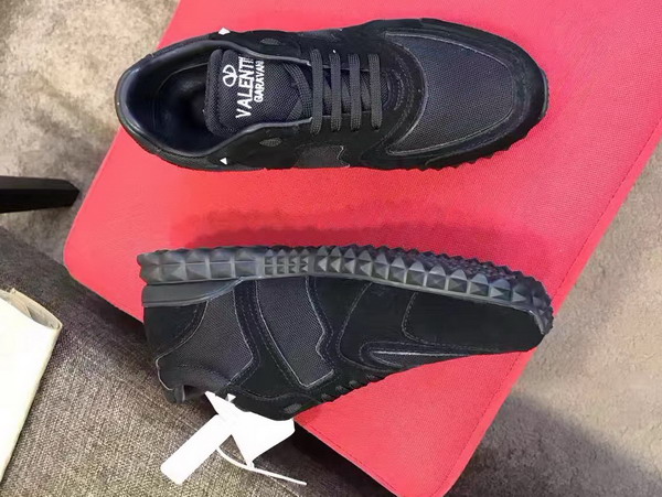 Valentino Garavani Soul AM Sneaker in Black Fabric and Suede For Sale