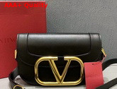 Valentino Garavani Supervee Calfskin Crossbody Bag in Black Replica