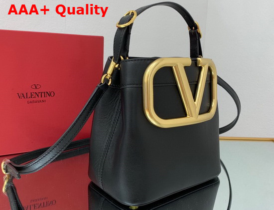 Valentino Garavani Supervee Calfskin Handbag in Black Replica