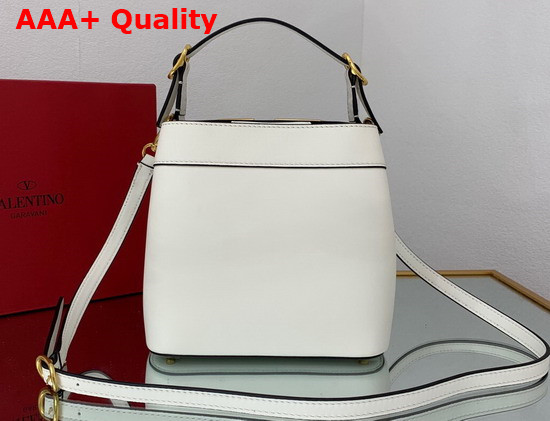 Valentino Garavani Supervee Calfskin Handbag in Optic White Replica