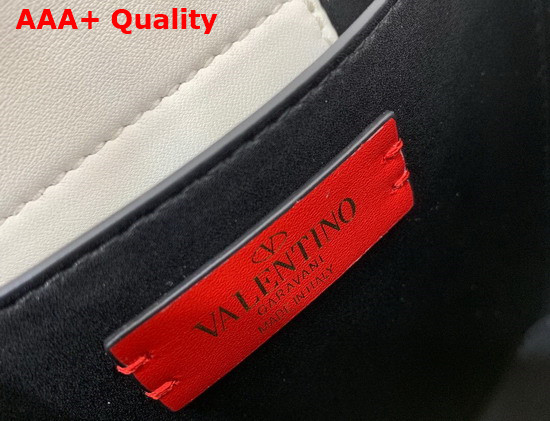 Valentino Garavani Supervee Calfskin Handbag in Optic White Replica