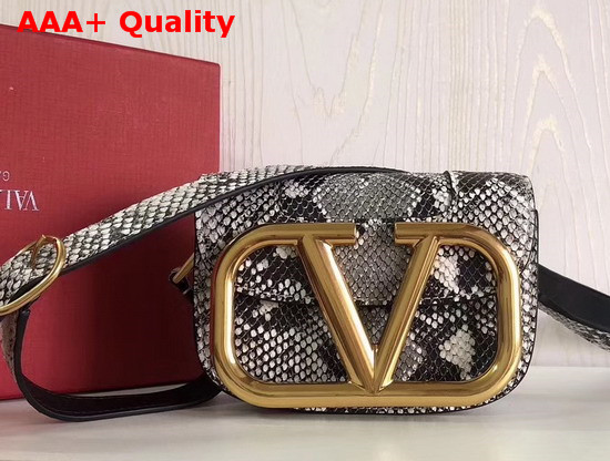 Valentino Garavani Supervee Small Crossbody Bag in Python Skin Replica