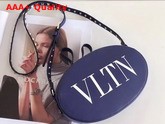 Valentino Garavani VLTN Crossbody Bag in Blue Calfskin Replica