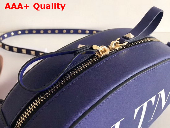 Valentino Garavani VLTN Crossbody Bag in Blue Calfskin Replica