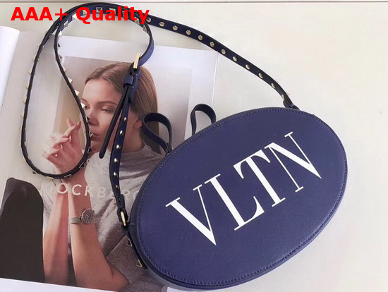 Valentino Garavani VLTN Crossbody Bag in Blue Calfskin Replica