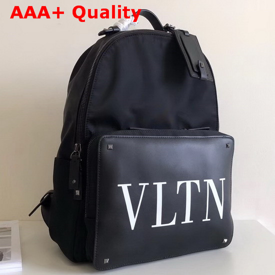 Valentino Garavani VLTN Nylon Backpack in Black Replica