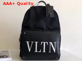 Valentino Garavani VLTN Nylon Backpack in Black Replica