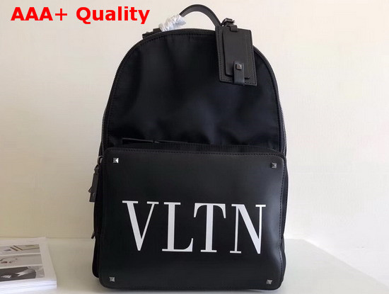 Valentino Garavani VLTN Nylon Backpack in Black Replica