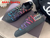 Valentino Garavani VLTN TIMES Giggies Low Top Fabric Sneaker Black Multicolor All VLTN Multicolor Print Replica