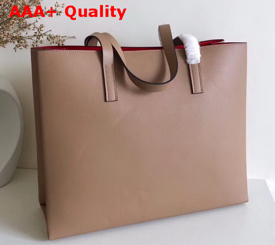 Valentino Large Vring Shopping Tote Nude Calfskin Replica