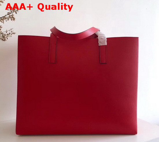 Valentino Large Vring Shopping Tote Red Calfskin Replica