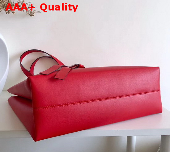 Valentino Large Vring Shopping Tote Red Calfskin Replica