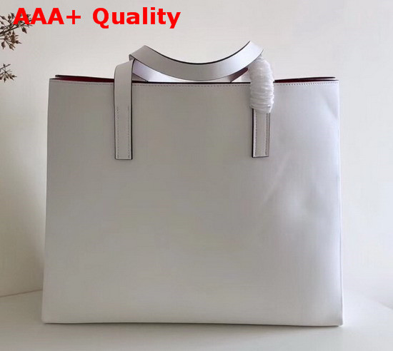 Valentino Large Vring Shopping Tote White Calfskin Replica