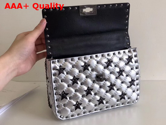 Valentino Medium Metallic Star Spike Bag Replica