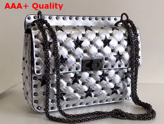 Valentino Medium Metallic Star Spike Bag Replica