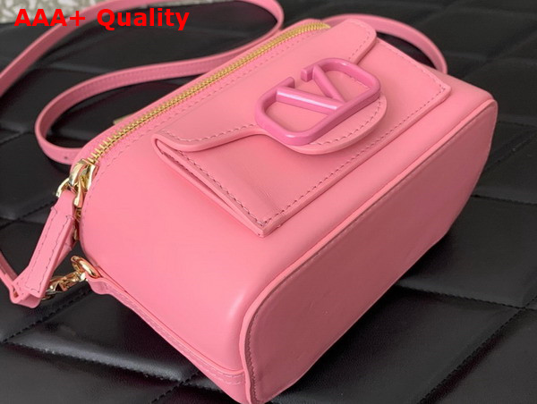 Valentino Mini Loco Calfskin Handbag with Jewel Logo Pink Replica