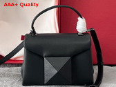 Valentino Mini One Stud Handbag in Black Nappa Leather Replica