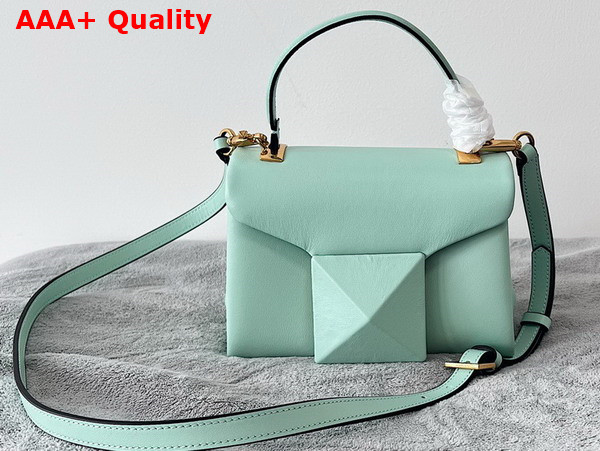 Valentino Mini One Stud Handbag in Mint Green Nappa Leather Replica