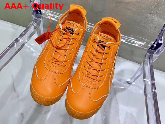 Valentino Onitsuka Tiger Collaboration Sneaker Florescent Orange Replica