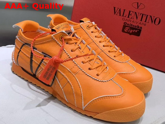 Valentino Onitsuka Tiger Collaboration Sneaker Florescent Orange Replica