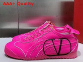 Valentino Onitsuka Tiger Collaboration Sneaker Neon Pink Camouflage Replica