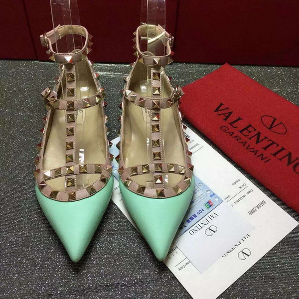 Valentino Rockstud Ballerina in Calfskin Leather for Sale