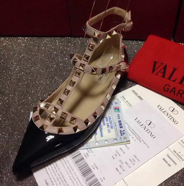 Valentino Rockstud Ballerina in Patent Leather for Sale