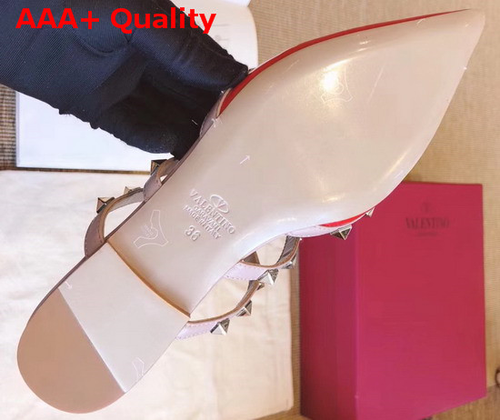 Valentino Rockstud Mule in Red Patent Leather Replica