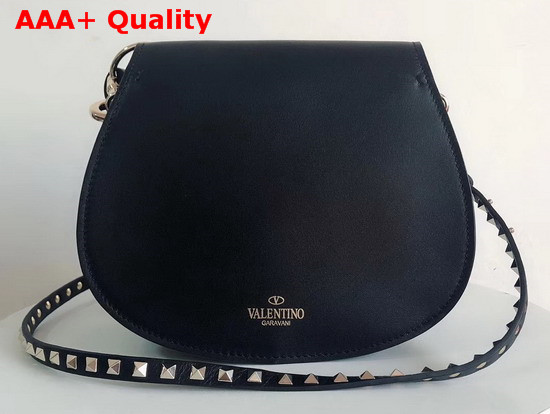 Valentino Rockstud Shoulder Bag in Black Calfskin Replica