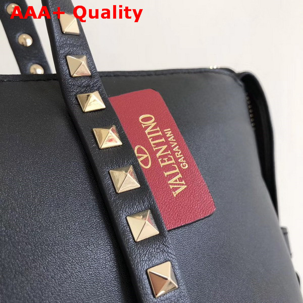 Valentino Rockstud Tote Black Calfskin Replica