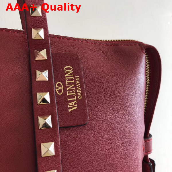 Valentino Rockstud Tote Red Calfskin Replica