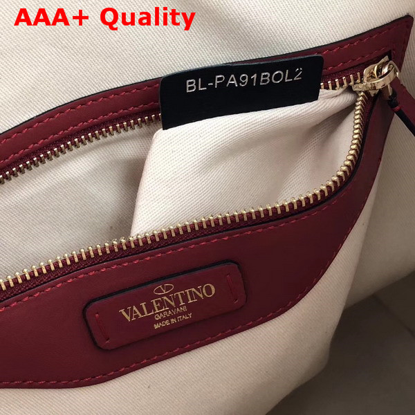 Valentino Rockstud Tote Red Calfskin Replica