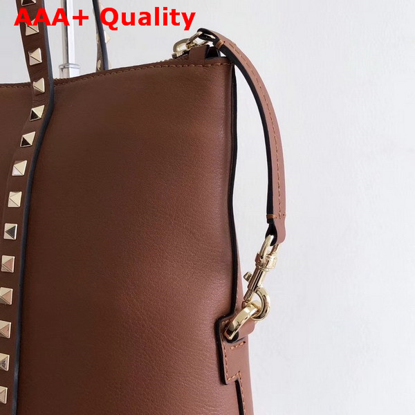 Valentino Rockstud Tote Tan Calfskin Replica