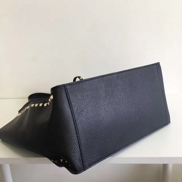 Valentino Rockstud Tote in Black Soft Calfskin For Sale