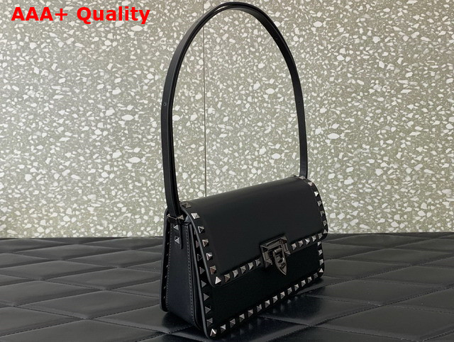 Valentino Rockstud23 Smooth Calfskin Shoulder Bag in Black Replica