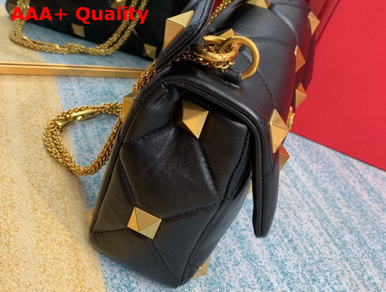 Valentino Roman Stud Nappa Chain Bag in Black Replica