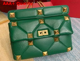 Valentino Roman Stud Nappa Chain Bag in Green Replica